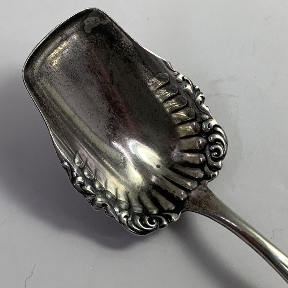 Frank Whiting Sterling Flatware, Tyrolean, Sugar Spoon Shell 5 3/4 inches