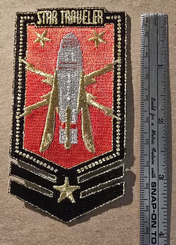 STAR TRAVELER 3-1/2" EMBROIDERED PATCH