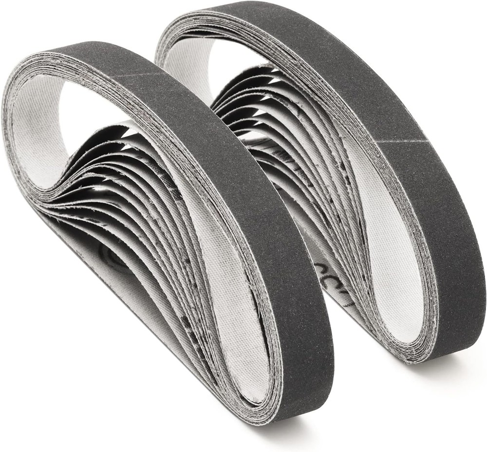 1/2" x 12" Knife Sharpener Replacement Belts Kit, 400 Medium Grit Sanding Belts