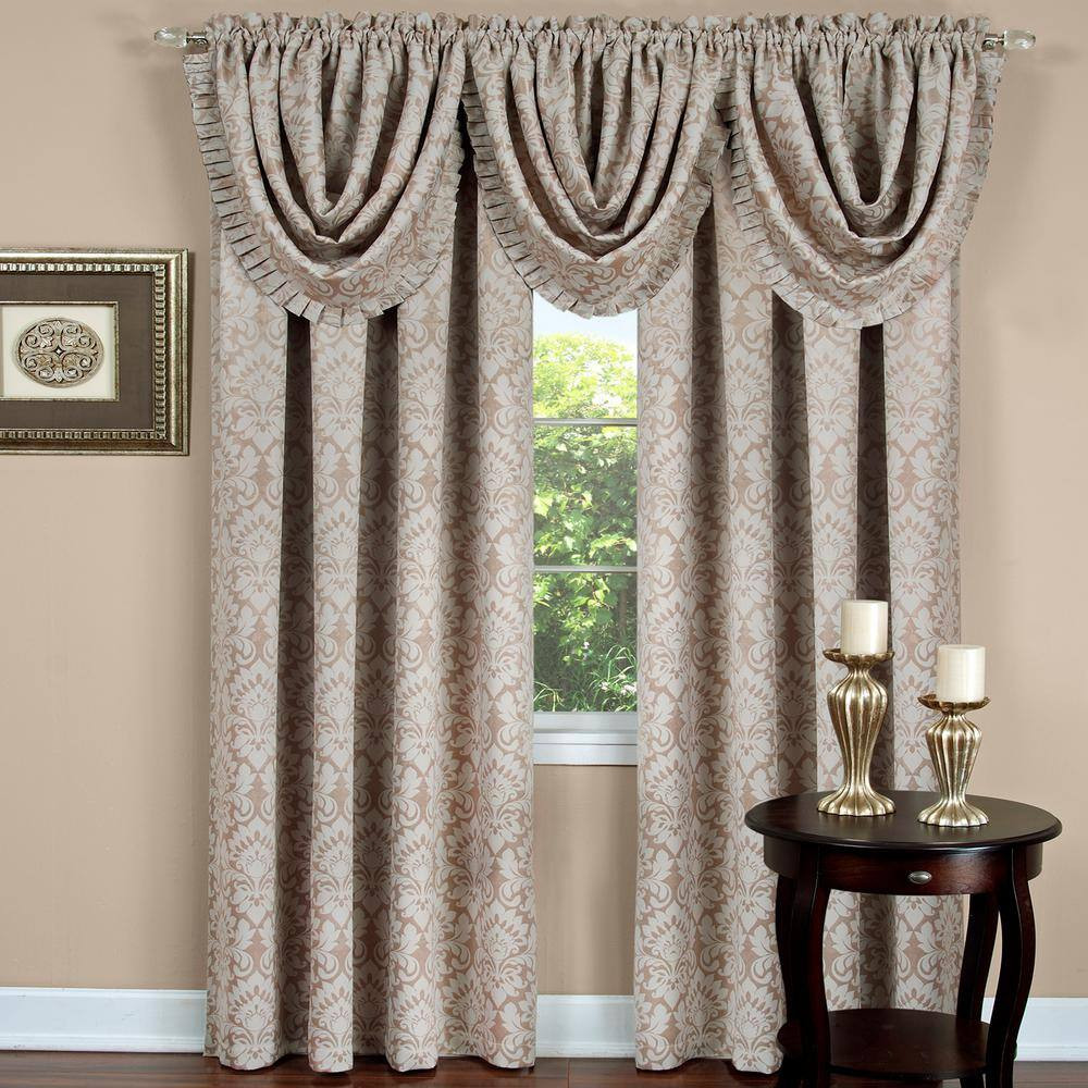 Sutton 52 In. W X 84 In. L Polyester Blackout Window Panel in Tan