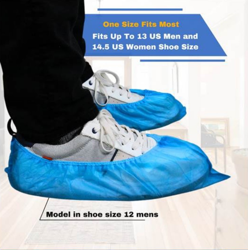 FrontLine 100 Pack Non-Slip Disposable Shoe / Boot Covers X-Large Booties