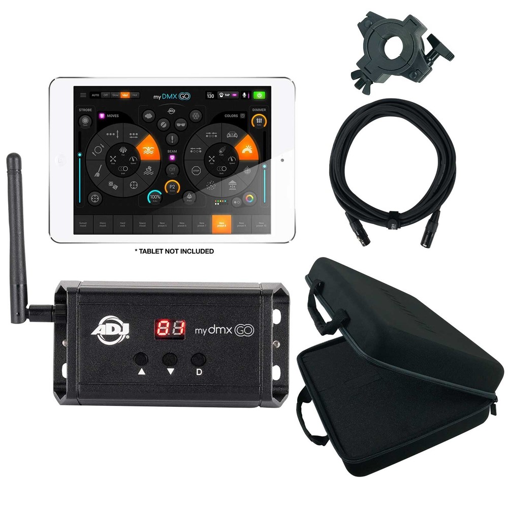 ADJ myDMX Go Wireless Lighting App Control System Package
