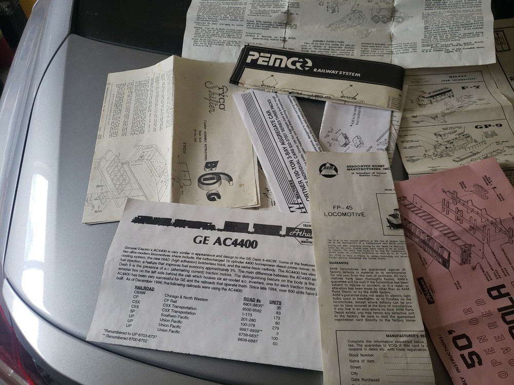 Model train Literature Instruction Locomotive Paperwork