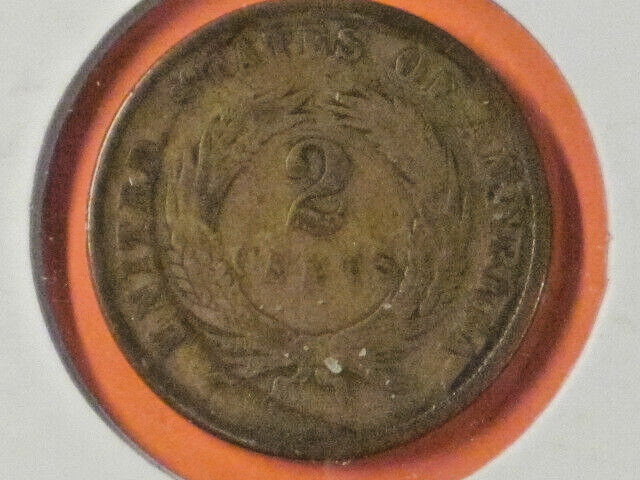 1867 Two Cent Piece / KM#94 / VG "Throw in your two cents"