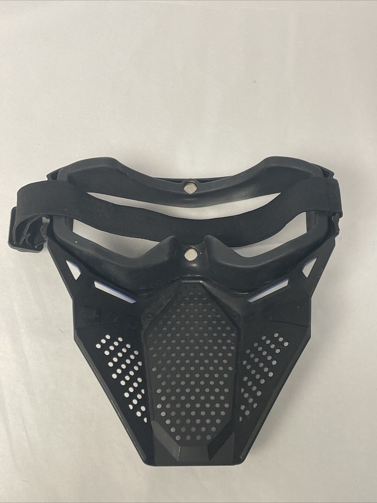 Hasbro Blue Team Protective Adjustable Face Mask Hard Plastic Elastic Strap