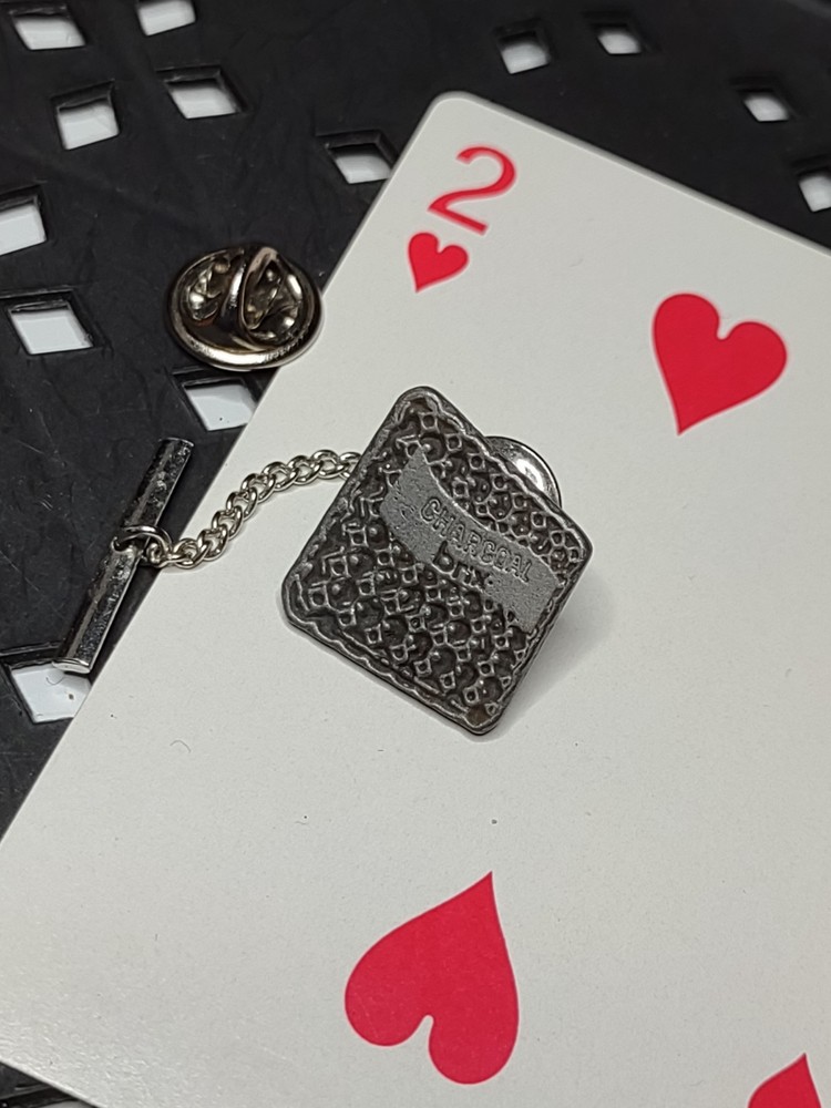 Super Cool Charcoal Brix Pin Or Tie Tack
