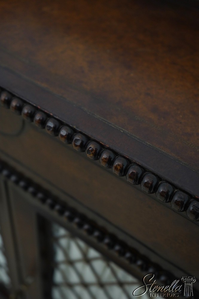 L66568: JOHN RICHARD Leather Top Mahogany Console Desk