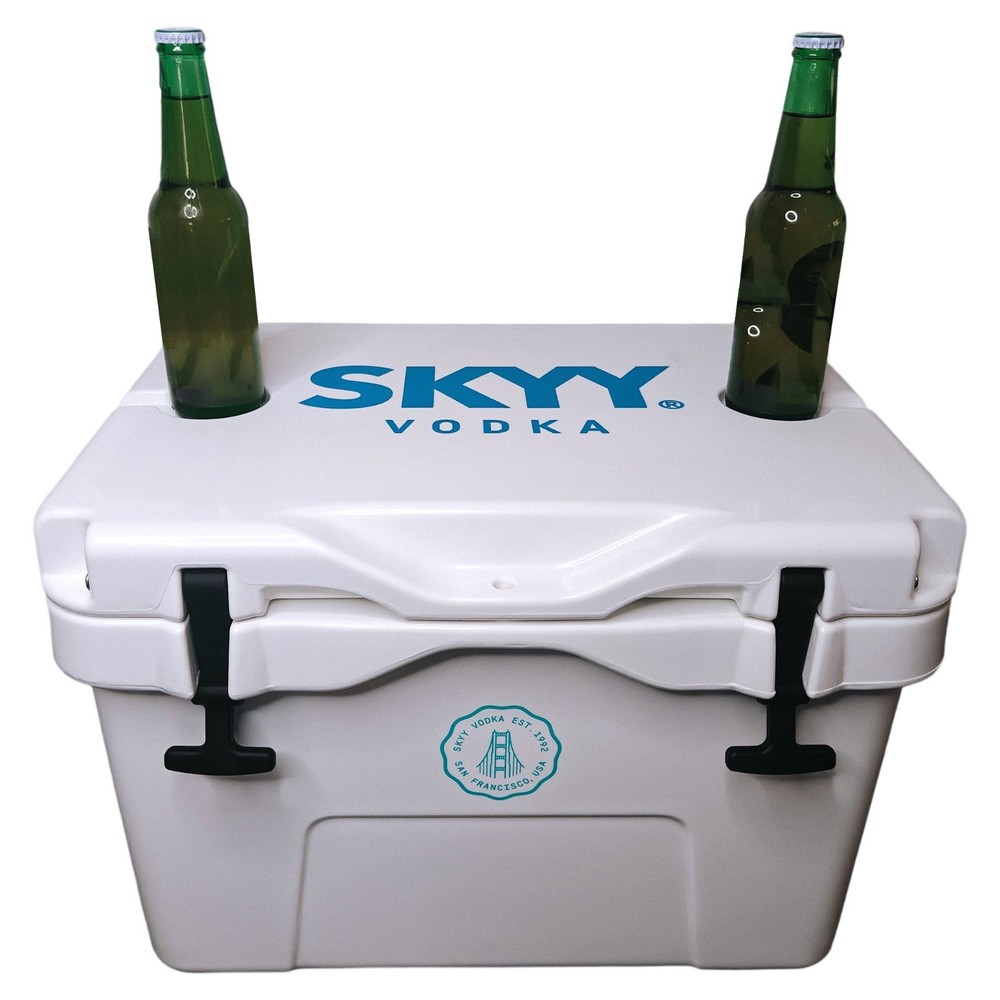 Professional 21Qt Rigid Cooler - Thick-Walled Plastic Ice Box with Insulation