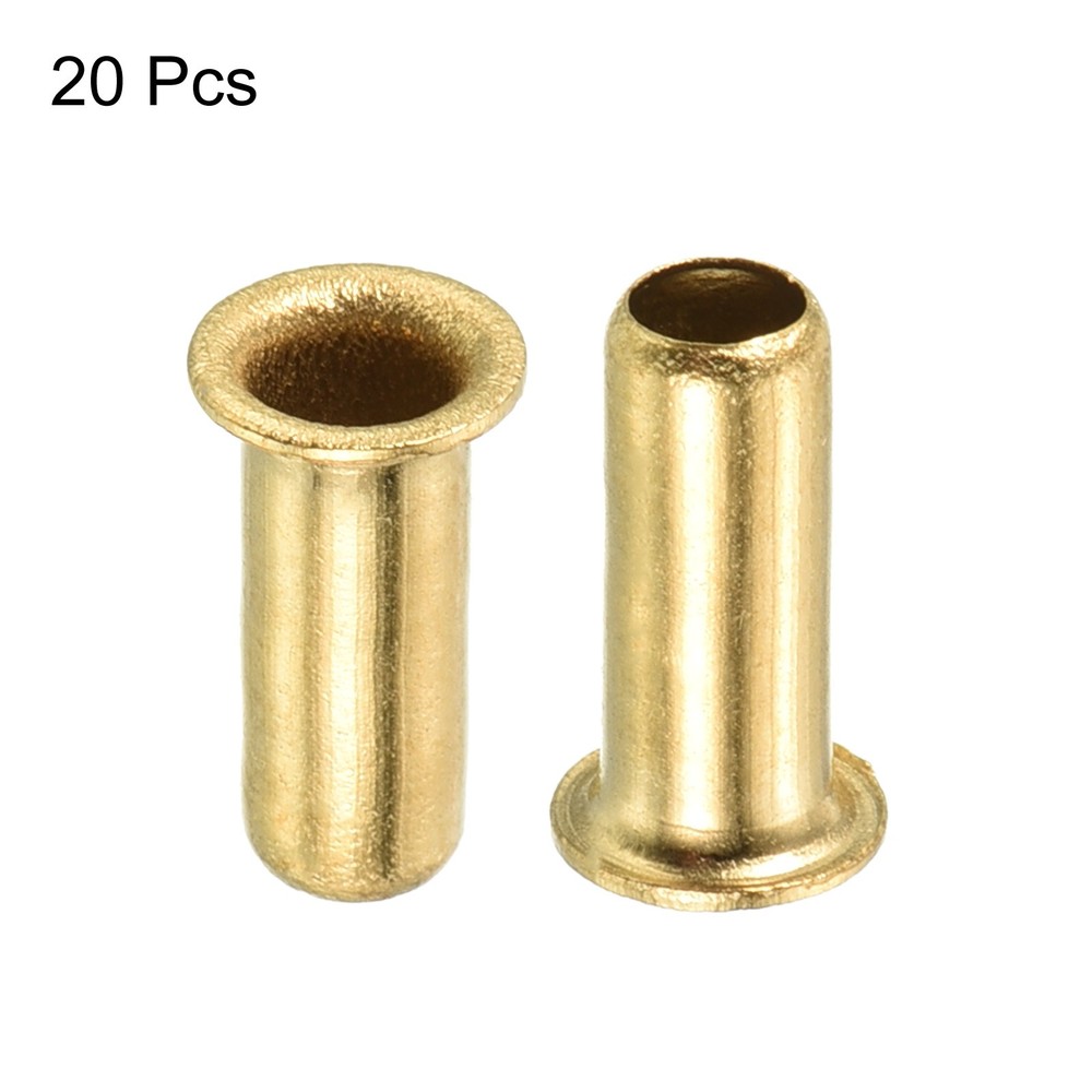 20pcs 4mm Tube Brass Compression Insert Tube Support Compression Sleeve Fitting
