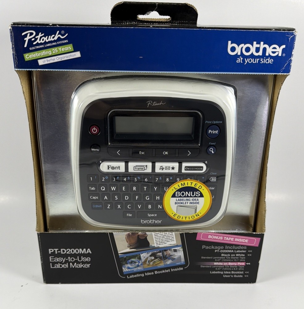 Brother PT-D200MA P-Touch Label Printer Open Box