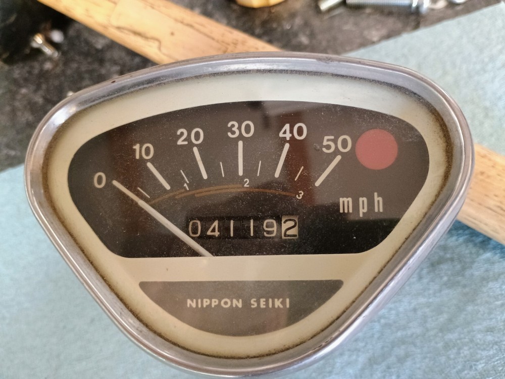 Honda Ct70 Early Silver Tag Speedometer