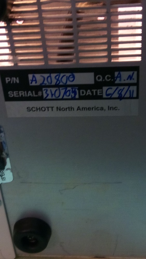 Schott A20800 Light Source DCR III EKE Fiber Optic Light Source