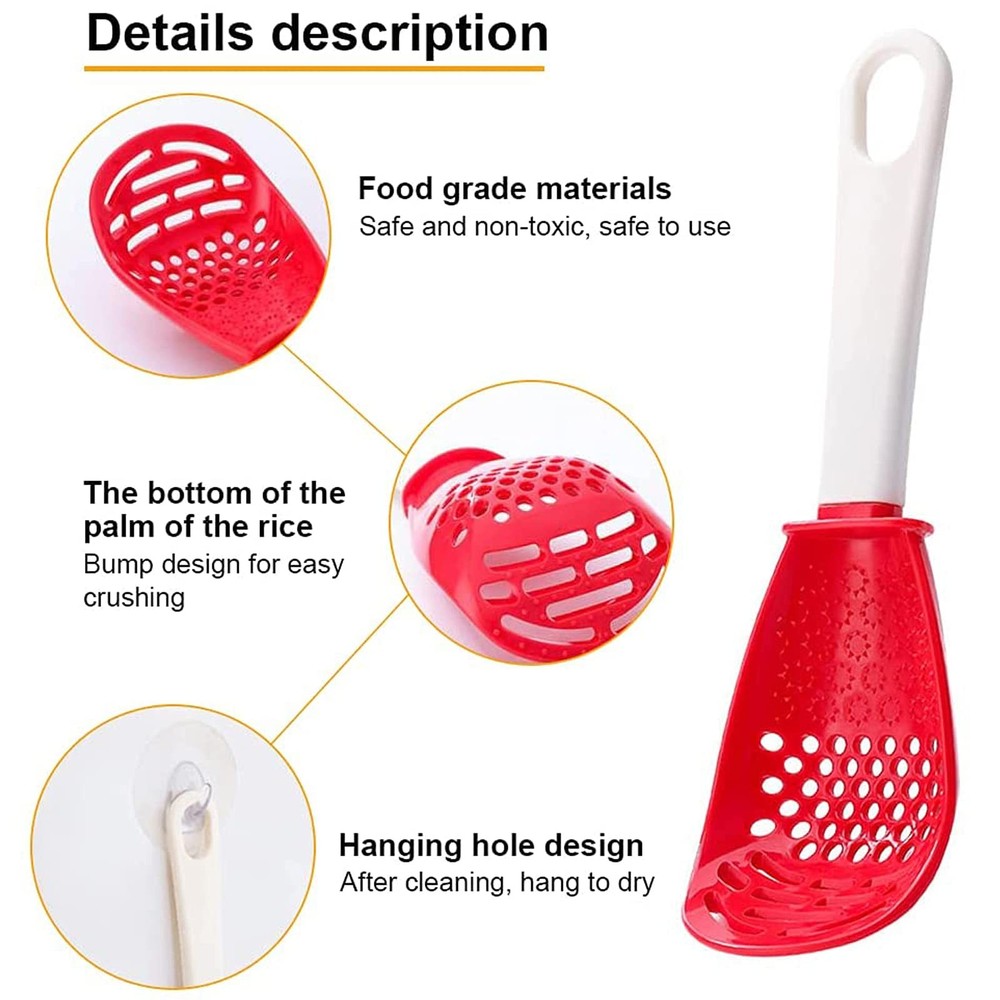 6in1 Multifunctional Kitchen Cooking Spoon- Kitchen Gadgets Strainers for egg...