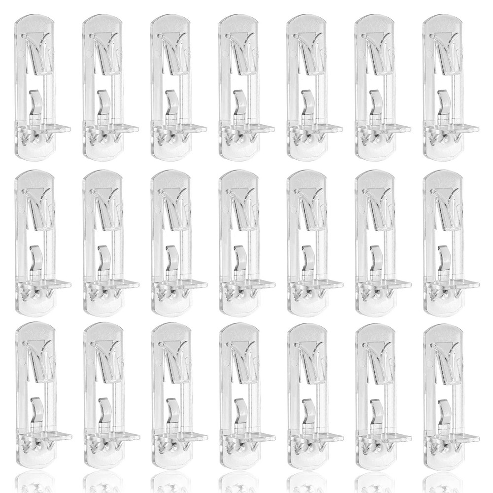 30PCS 5mm Locking Shelf Support Pegs Clear