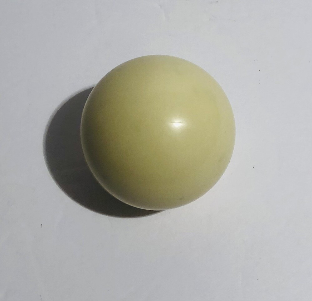 New White Solid Cue Single Individual Pool Ball Billiard 2 1/4” Replacement