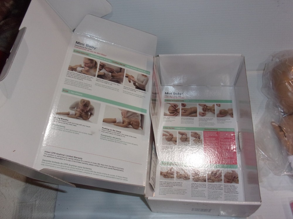 Infant CPR Dummy Anytime Kit Mannequin DVD