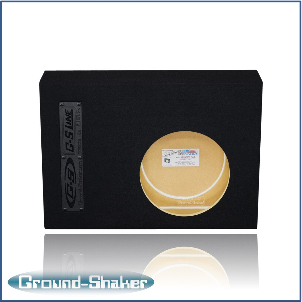 10" Sub Box / 10" Single Ported Slim Subwoofer Enclosure Ground Shaker