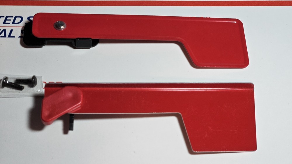 Two (2) Red Replacement Steel Mail Extra Flag Mailbox Post Office New