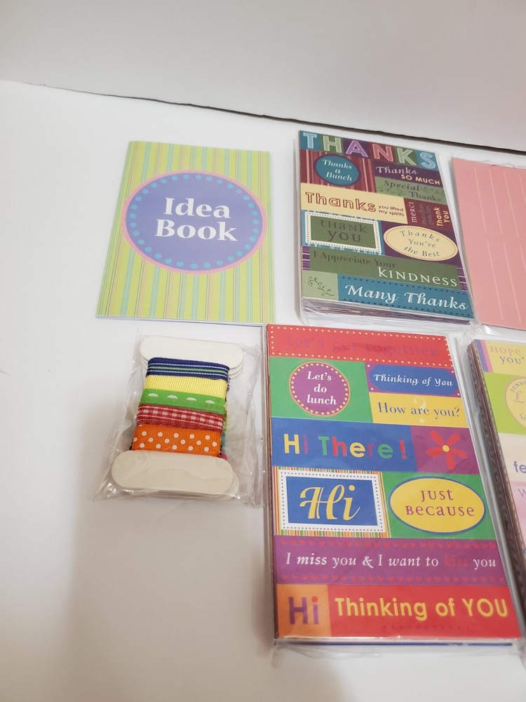 SR2 Card Making Kit In Blue Fabric Organizer Box