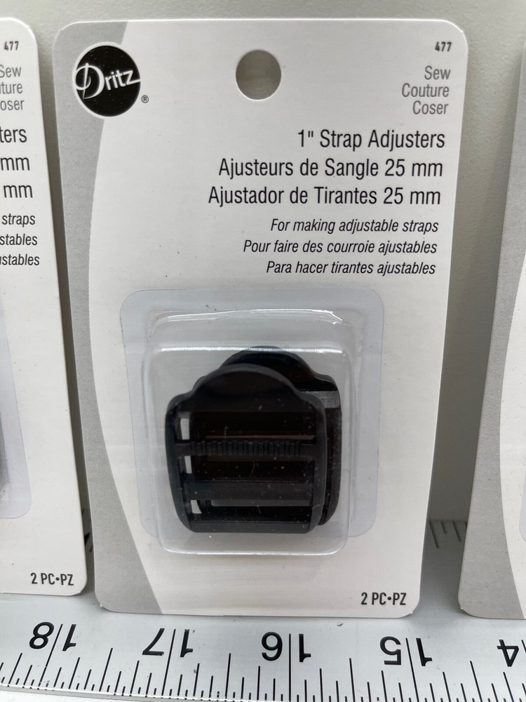 3 - Dritz 477 1" Trap Adjusters 2 Pack Black