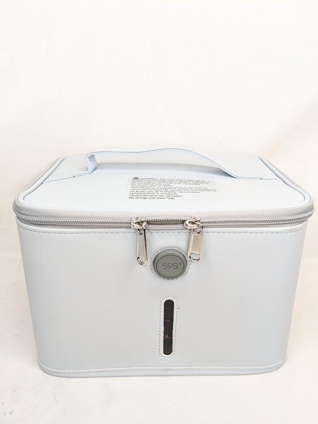 UV Light Sanitizer Box Large Size Sanitizing Bag LEDs UVC Light Box- pastel blue