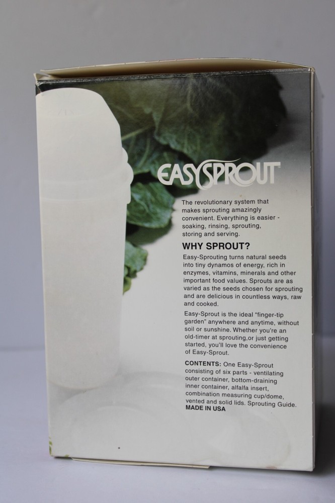 Sproutamo EASYSPROUT SPROUTER Plastic Cup Sprouting System Complete Original Bx