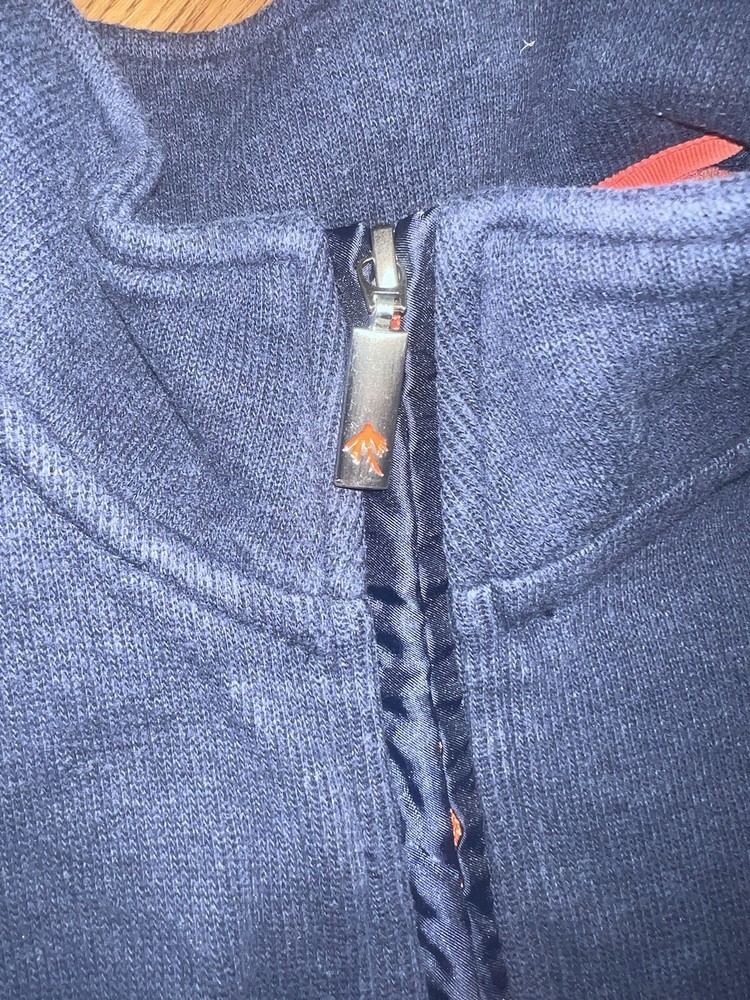 Orvis 1/4 ZIp Pullover Sweater Men's XL Blue