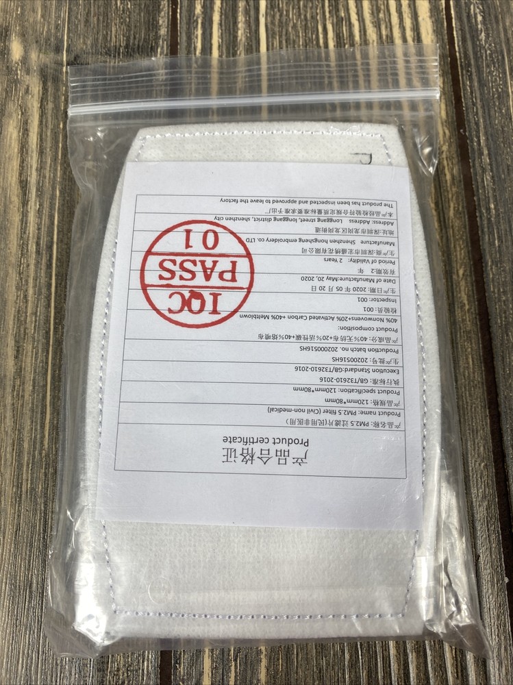 Chuya 10 Piece Carbon Replacement PM2.5 Filter 120 Mm X 80 Mm