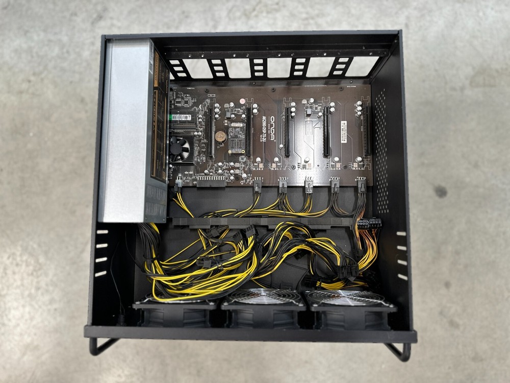 5-GPU 4U Server Mining Chassis 2300W PSU w/ Cables, CPU, RAM, SSD