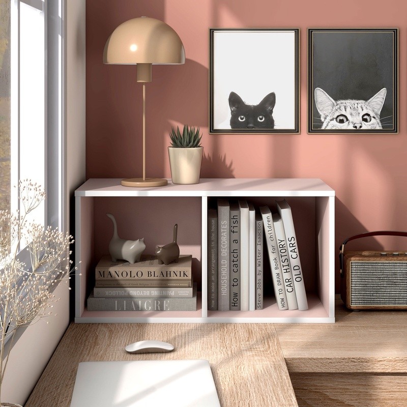 Stackable Cube Storage Shelves Modern Bookcase Organizer Office Kids Room New