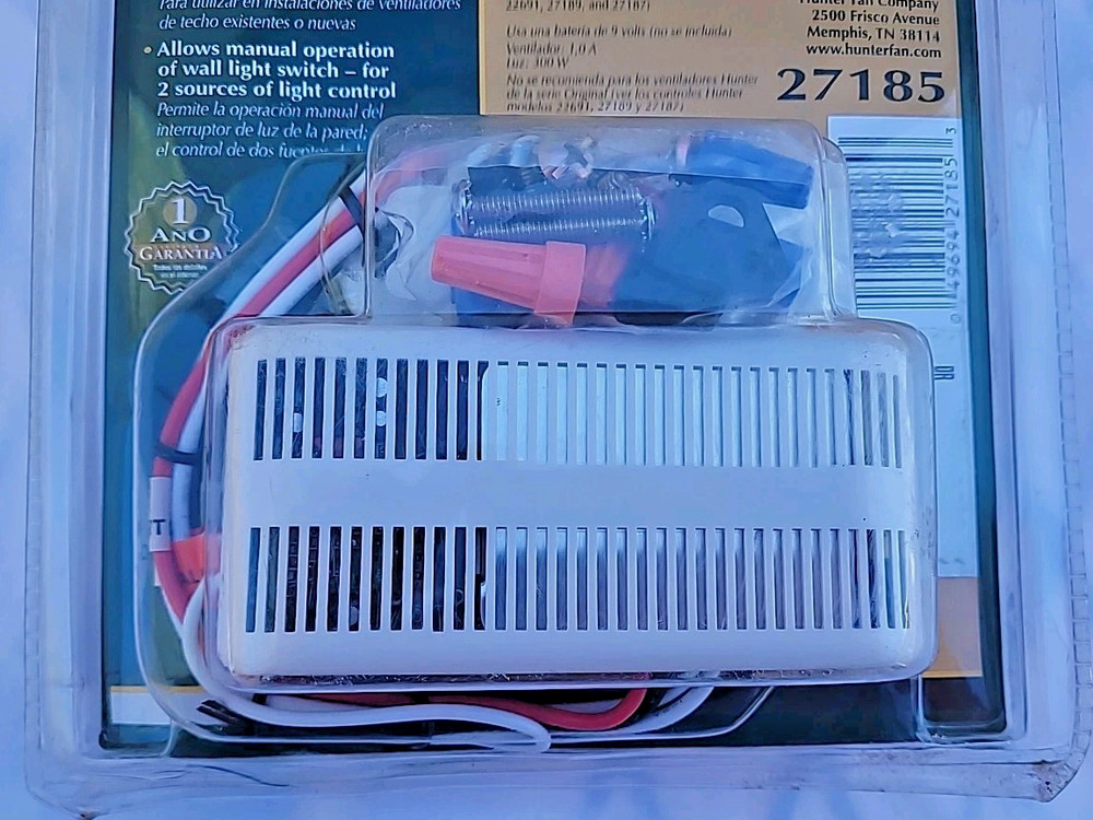 Hunter 27185 Ceiling Fan & Light Remote Control - White