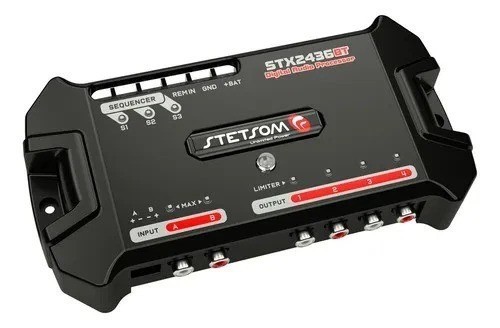 Stetsom STX2436 Digital Audio Processor 2 Channels 4 Way Bluetooth DSP Crossover