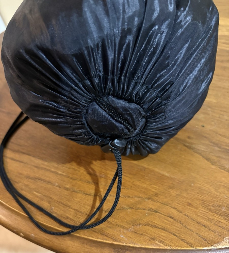 AD Sutton & Sons Black Adult Size Sleeping Bag. Packable