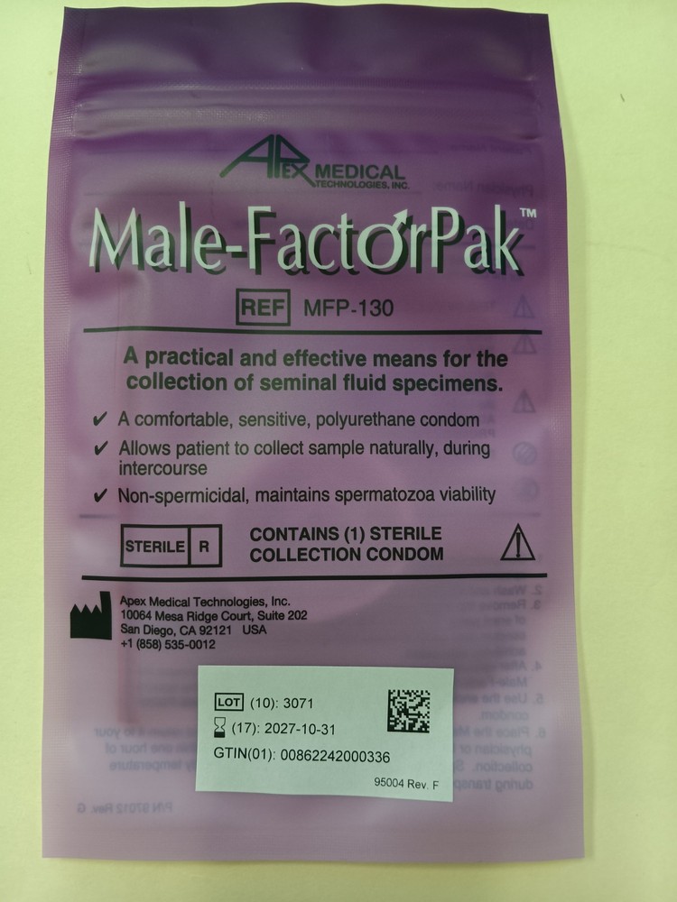 Male FactorPak Test Condom