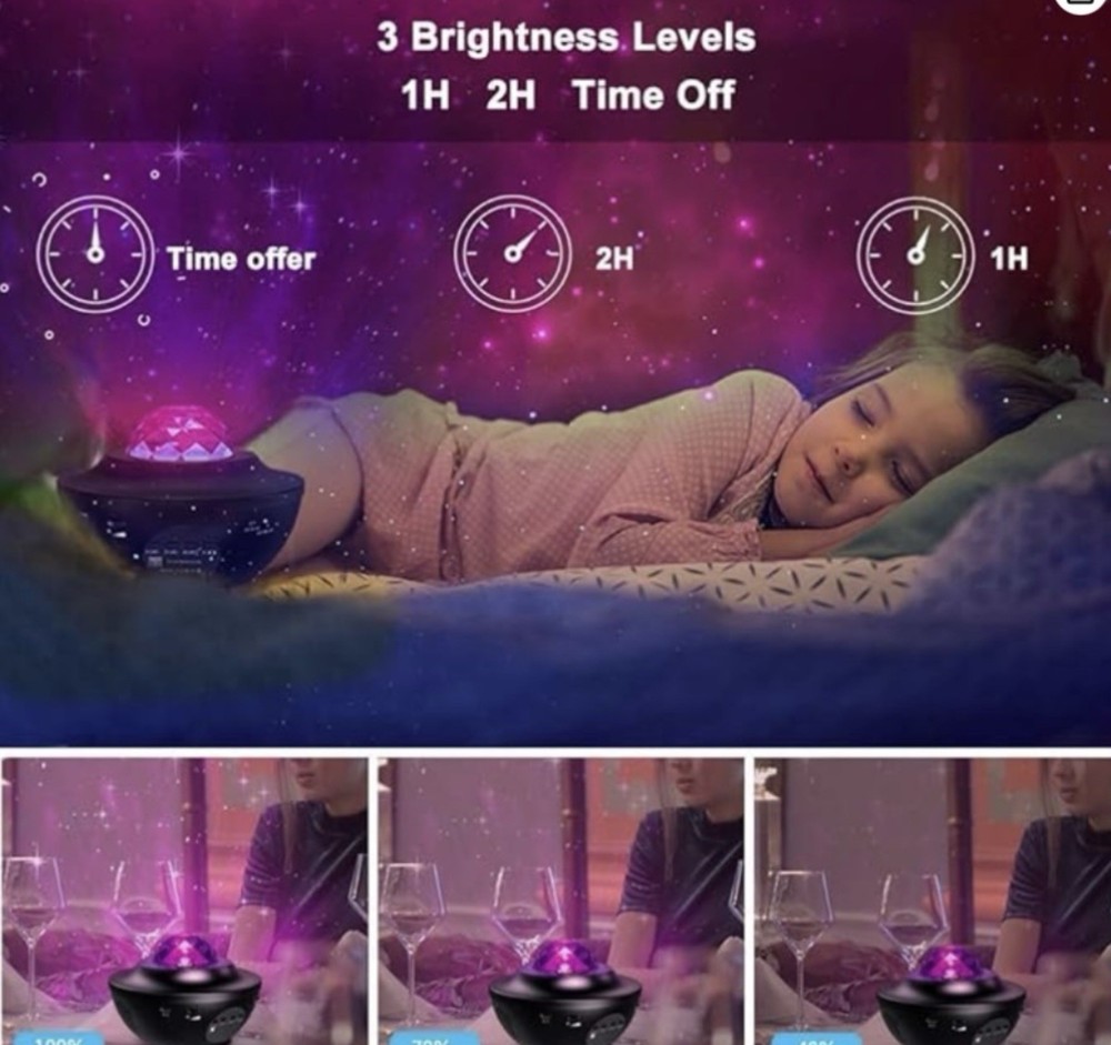MJDUO Star Night Light Projector With Led Starlight And Remote Control USB Cable