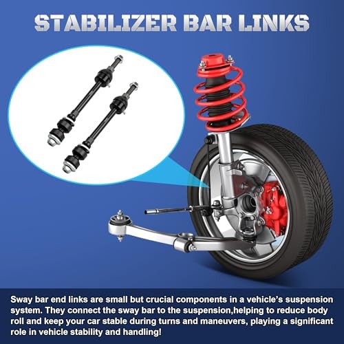 Stabilizer Sway Bar End Links Compatible with Ram 1500 4WD 2006 K80894 Front