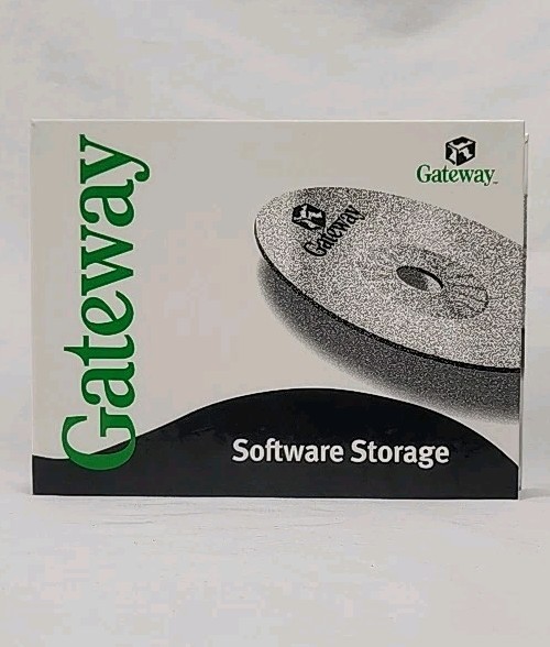 Original Vintage Gateway Computer Software Storage Binder With Sleeves No Discs