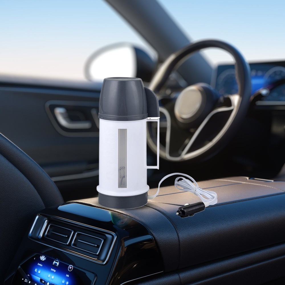 12V 24V Car Kettle Electric Heating Kettle Car Coffee Pot for Road-Trip