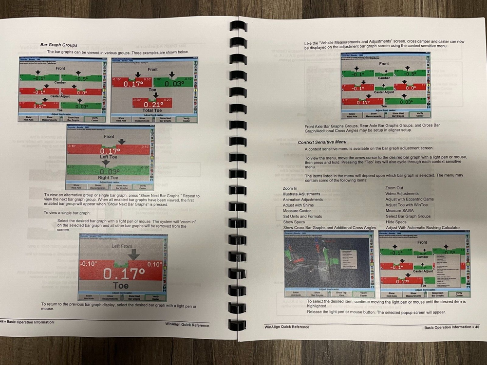 Hunter Engineering WinAlign Quick Reference Version 6.0