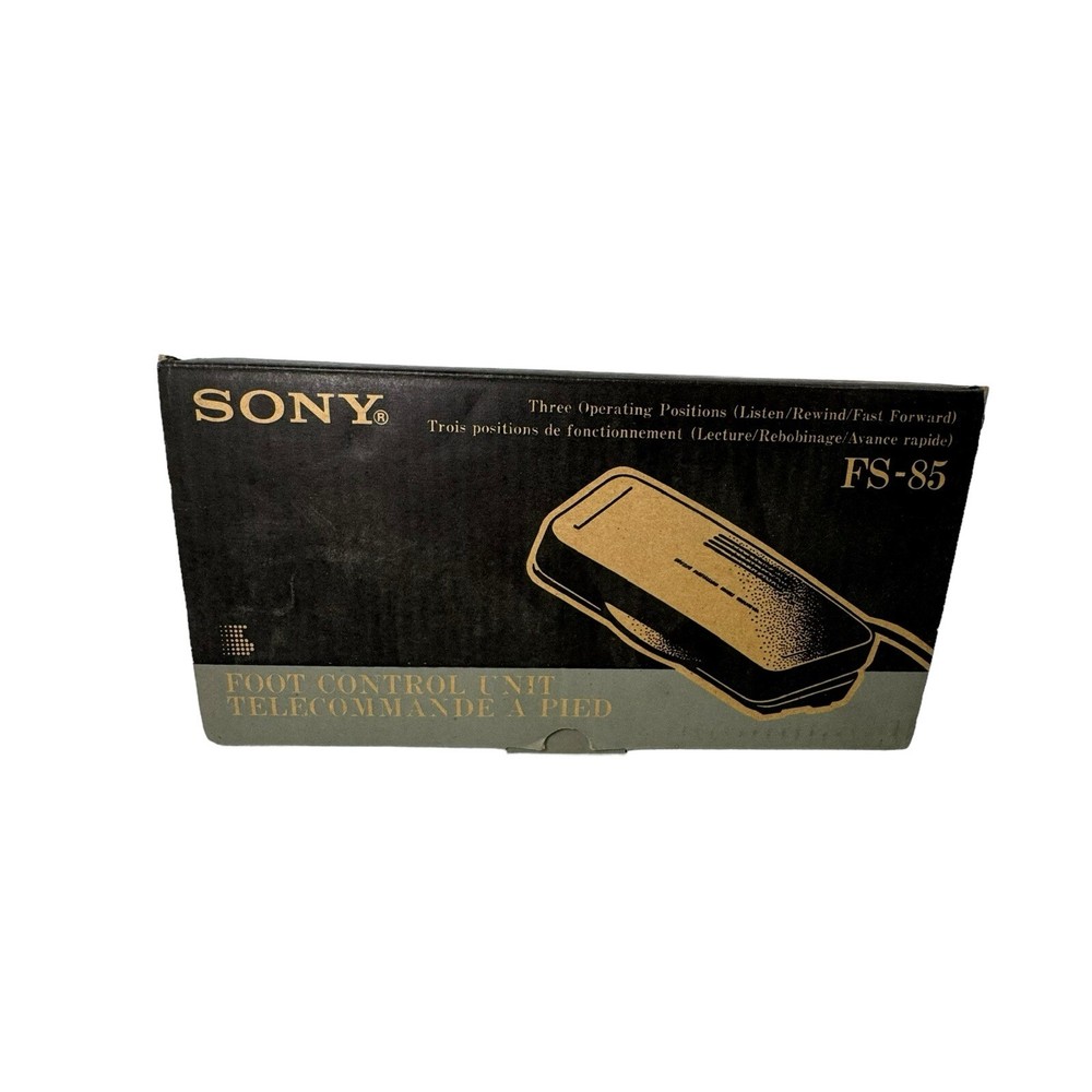 Sony Foot Control Unit Transcription Pedal FS-85 Audio Remote 3 Function- Read