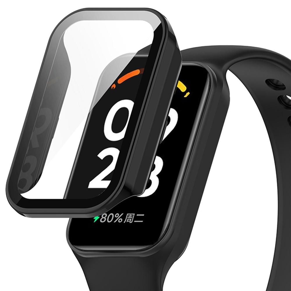 For Mi Smart Band 8 Active/Redmi Band 2 Tempered Glass Screen Protector PC Case