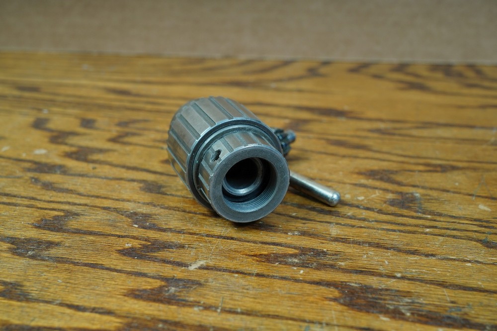 Jacobs 0-1/2" Capacity Drill Press Chuck 633C J33 Mount w/ Fine Threaded Collar