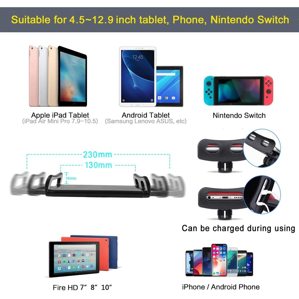 Tablet Stand Adjustable,Foldable Arm Stand for Bed,Aluminum Universal Flexibl...