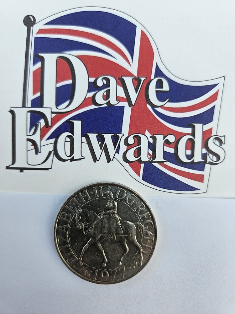 Pre Decimal 1977 British Crown Coin