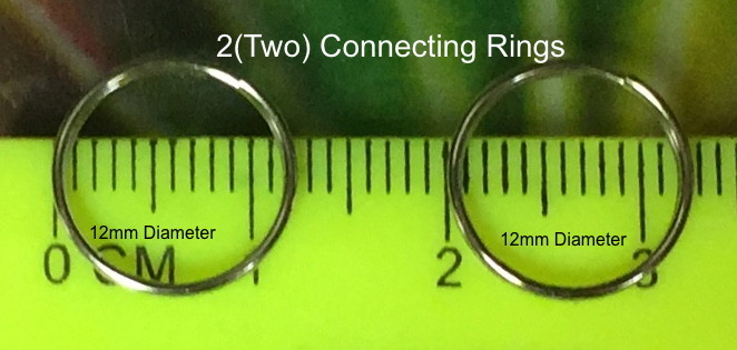 2 (two) CONNECTING RINGS (will help connect Your STRAP to Your CAMERA)size 12mm