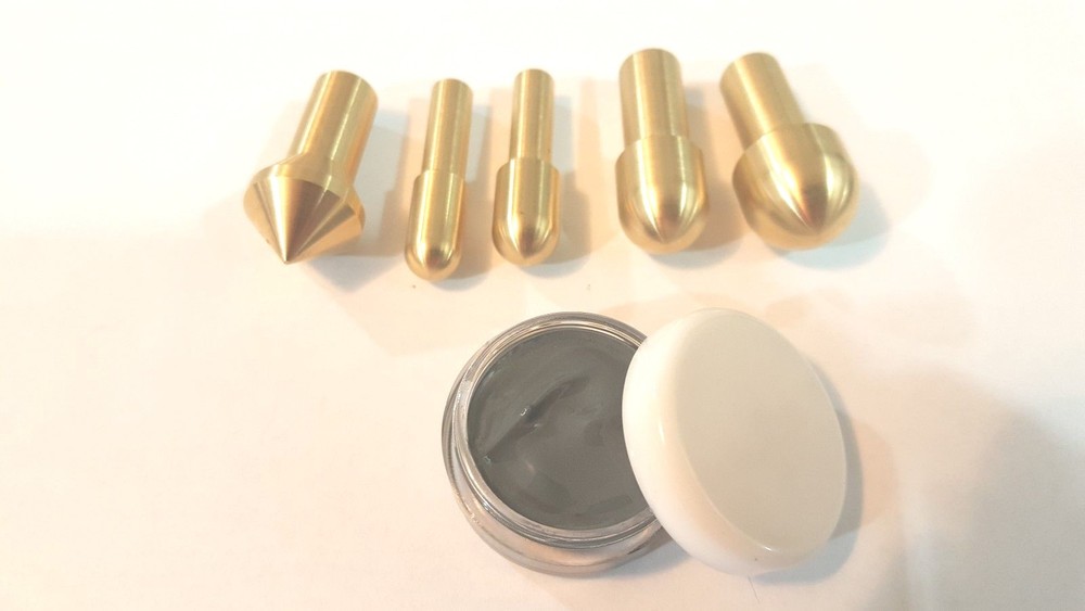 Gunsmith Tools 5 Brass Muzzle Laps-Rifle Or Pistol Crowning Kit - Lapping Crown