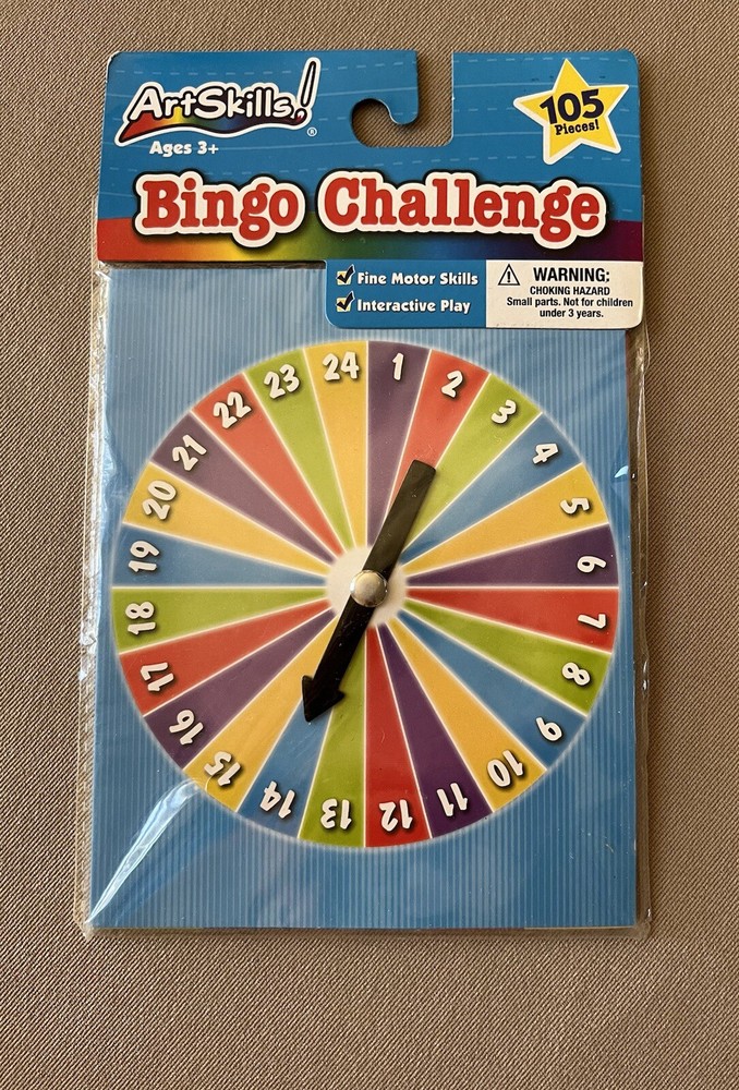 Educational Student Bingo Challenge, Includes 105 Pieces~Ages 3+, New In Package