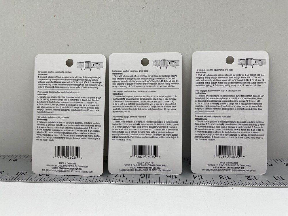 3 - Dritz 477 1" Trap Adjusters 2 Pack Black