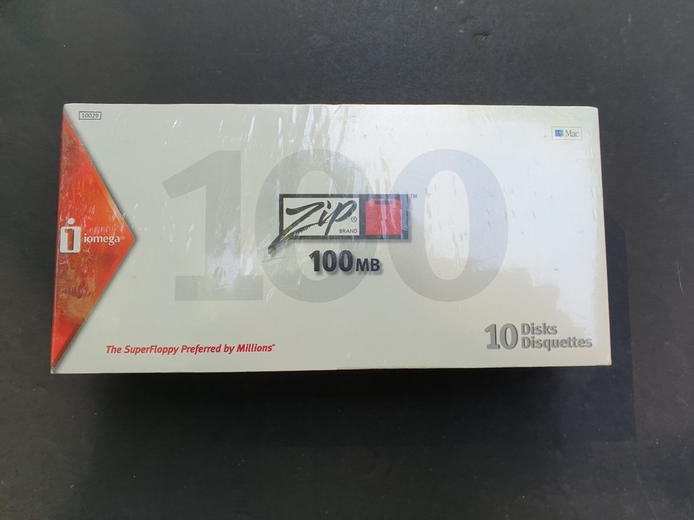 Iomega Zip 100MB Disk 10 Pack formatted for MAC