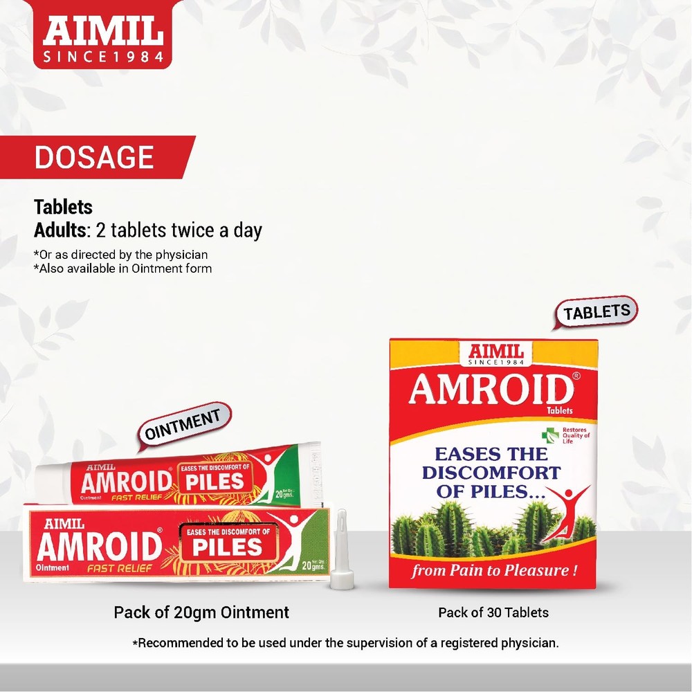 AIMIL Amroid Herbal Capsules 30 Count